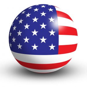 American Flag orb Button Icon